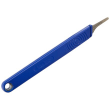 2806 Swann Morton Retract away Handle - Sleeved , Blue