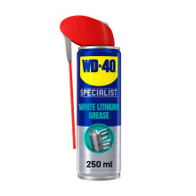 WD-40 Specialist White Lithium Grease - 250ml - All-Weather Protection for Heavy-Duty Metal-to-Metal Applications with Smart Straw Applicator