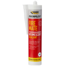 Everbuild Everflex Fire Mate Intumescent Acrylic Sealant – Fast Curing – Permanently Flexible – Fire Resistant – White – 295ml