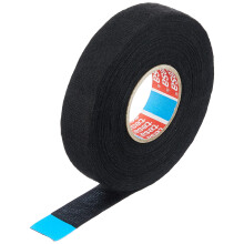 tesa 51608-00001-00 PET Fleece Fabric Tape, 51608 Insulating tape for cable harnesses, Cotton adhesive tape (19mm x 25m)