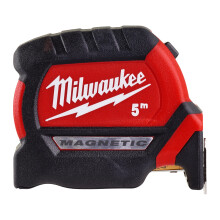 Milwaukee 4932464599 Premium Magnetic Tape Measure HP5Mg/27, Red/Black