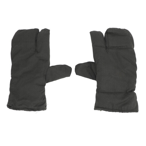 Warme Handschuhe 3-Finger-Fäustlinge eine Größe grüner Samt 1