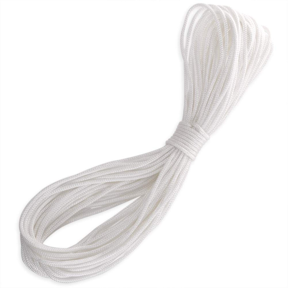 H&S 20 Metres 2.5Mm White Nylon Picture Hanging Cord Â Strong Rope For Photo, Frame & Mirror Â Holds Up To 30Kg Â Frame Hanging Cord 88102986