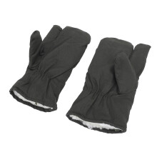 Warme Handschuhe 3-Finger-Fäustlinge eine Größe grüner Samt