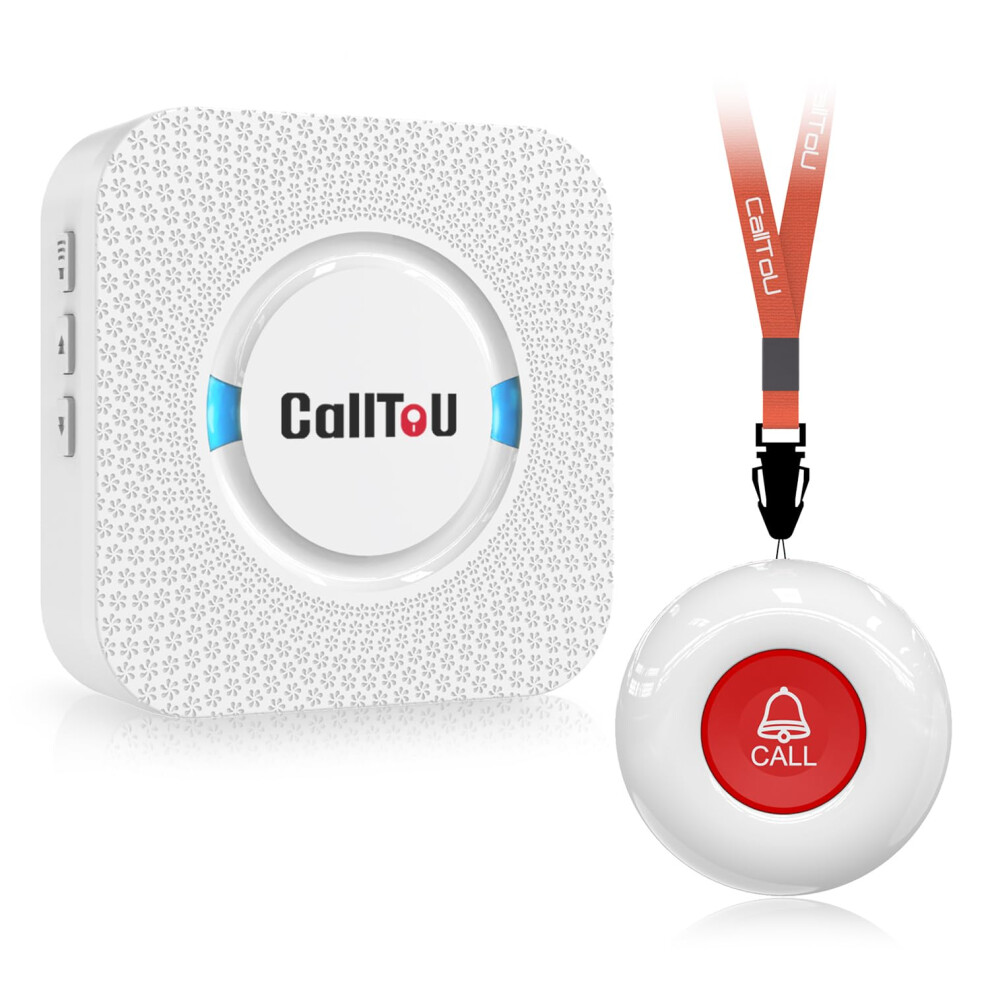 Calltou Wireless Personal Alarms For Elderly Call Button Panic Alarm 500Ft Nurse Call Bell Patient Sos System For Home/Personal Caregiver Pager With 5051226895777