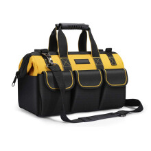 17-Inch Tool Bag Organiser, 431725 cm, Muti-Purpose Wide Open Mouth Tool Storage Bag with Adjustable Shoulder Strap Tool Bag Organizer for Home DI