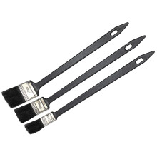 Faithfull FAIPBRAD3 Long Reach Angled Radiator Paint Brush Set of Three: 25, 38, 50mm (1, 1.5, 2in) 300mm Long Handle