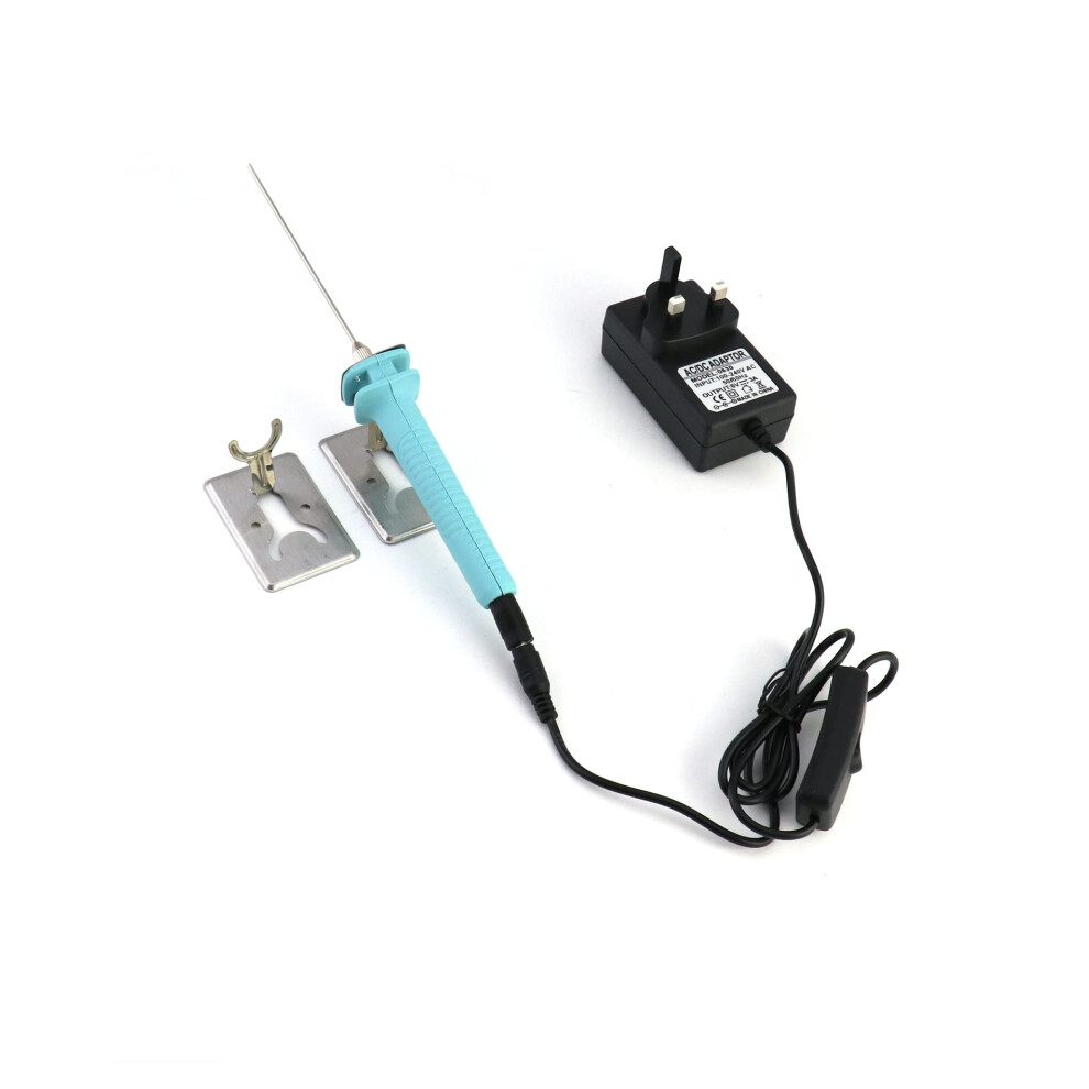 Qwork Electric Foam Cutter,10Cm Hot Wire Cutting Pen,100-240V/15W Polystyrene Cutter Kit 5002975983406