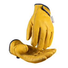 toolant Winter Leather Work Gloves, Warm Thinsulate Lining for Cold Weather Work, 100% Full Grain Cowhide with Abrasion and Puncture Resistance, Size