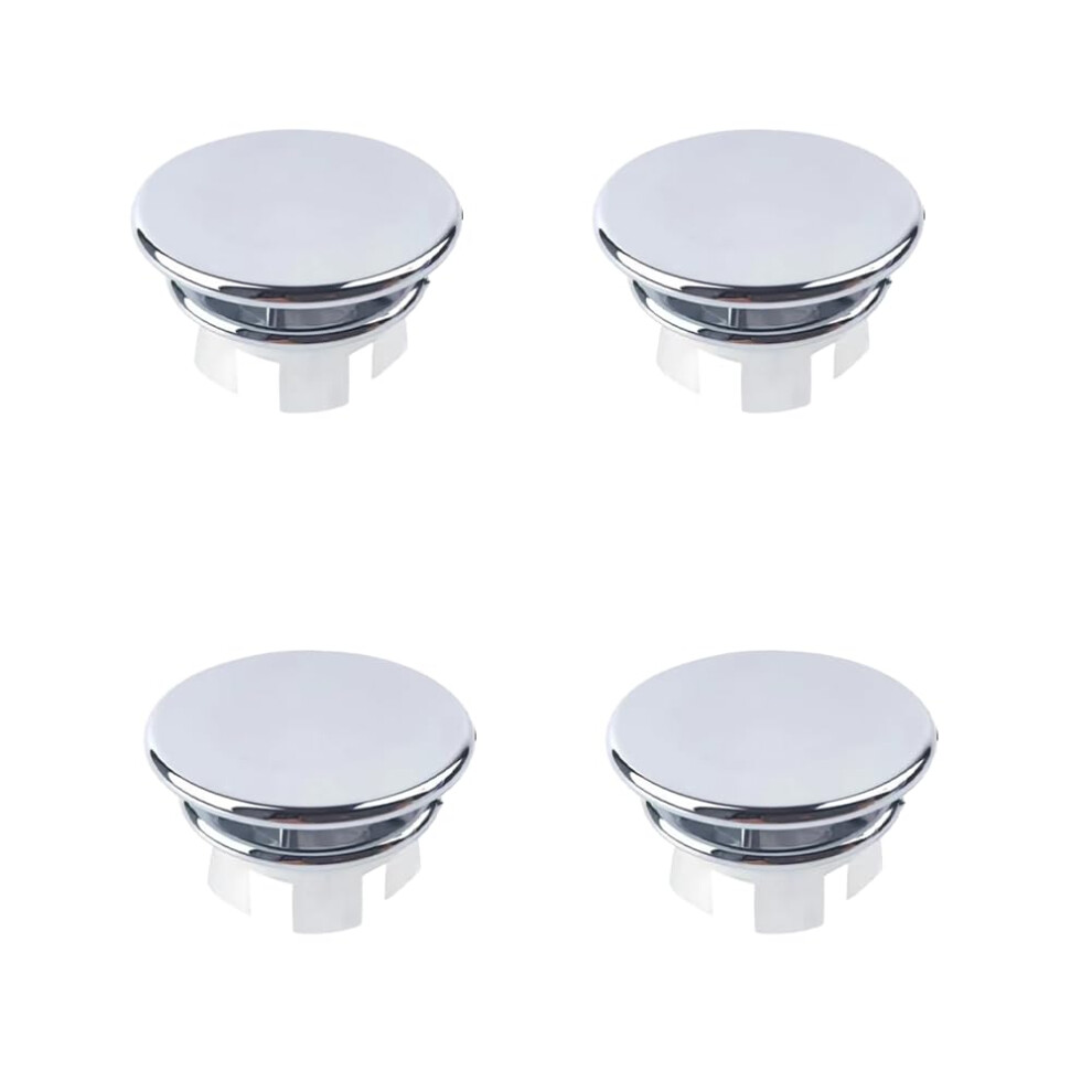 Sink Overflow Ring, 4 Pcs Sink Overflow Cover, Round Overflow Hole Cover, Basin Trim Drain Cap Cover, Sink Hole Overflow Cover, For Sink, Bathroom, K 8330178601665