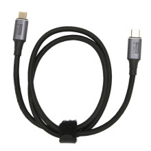 Lyhyt USB C -kaapeli Plug and Play -toiminnolla, 40 Gbps:n suorakulmainen latauskaapeli videonäyttöjen tukemiseen ja MacBook Galaxyn nopeaan