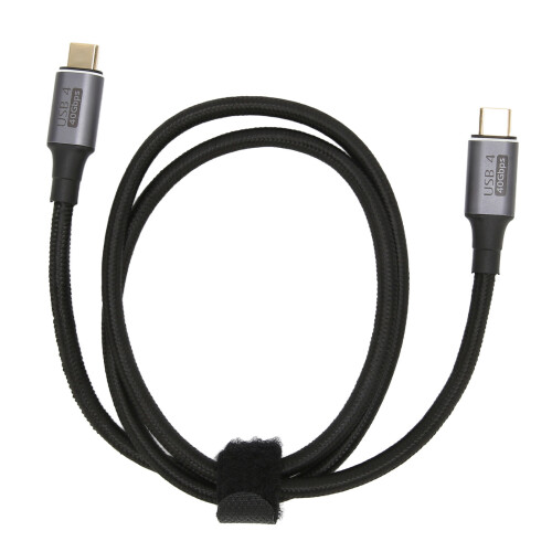Κοντό καλώδιο USB C με λειτουργία plug and play, καλώδιο φόρτισης δεξιάς γωνίας 40Gbps για