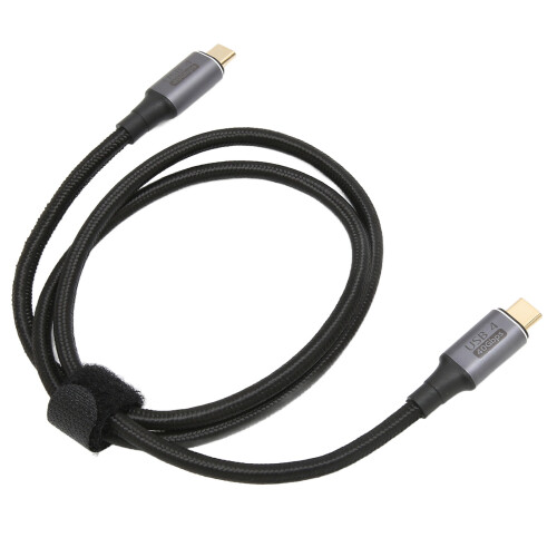 Κοντό καλώδιο USB C με λειτουργία plug and play, καλώδιο φόρτισης δεξιάς γωνίας 40Gbps για 2