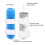 Breathable Comfortable Finger Support Brace With Protective Ventilation Holes, Adjustable Hook And Loop Straps For Knuckle Immobilization And 7