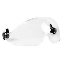 HEARMOR safety helmet with a replaceable visor. The clear visor offers lasting clarity, and the smoke-colored visor provides anti-UV protection. - Qu