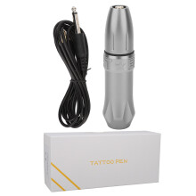 Tattoo Pen Machine With High Quality Material Powerful And Low Vibration Aluminum Alloy Frame Dc Cord Connection Adjustable Voltage For Shader And