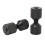 Black Aluminium 2 Hole Connector Pins Set 3