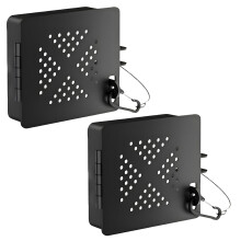 2 PCS Aluminum RV Bumper End Caps with Vent Holes, RustResistant Camper Bumper Plugs for 4 Inch Secure Hose Storage