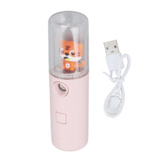 Mini Facial Humidifier Misting Bottle For Skincare Ultrafine Mist Portable Handheld Steamer Cute Tiger Design Moisturizing Humidifier For All Skin