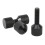 Black Aluminium 2 Hole Connector Pins Set 11