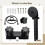 Black Handheld RV Shower Head with Hose and Wall Mount, Adjustable Knobs, Easy Camper Installation 2