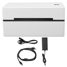Compact Thermal Printer For Shipping Labels Wireless Bluetooth Usb Connection Direct Thermal Labels High Resolution Print Head Multilingual Support