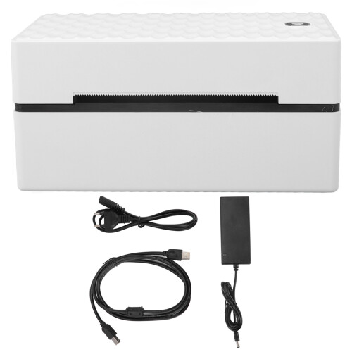 Compact Thermal Printer For Shipping Labels Wireless Bluetooth Usb Connection Direct Thermal Labels High Resolution Print Head Multilingual Support