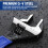 WORKPRO 200 mm Wide Mouth Adjustable Wrench, Metric Adjustable Spanner with Bi-Material Soft Grip 3