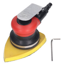 Dual Action Air Palm Sander Heavy Duty Random Orbital Sander With Low Vibration And Hook And Loop Compatibility For Efficient Sanding Polishing