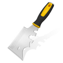 DEKEones 13-in-1 Paint Brush Comb, Stainless Steel Wallpaper Scraper, Heavy Duty Paint Roller Cleaner Tool for Sufficient Cleaning and Maintaining Pa