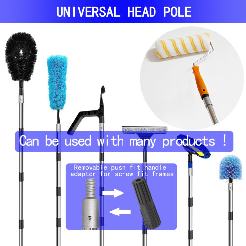 Paint Roller Extension Pole 118ft36m 10 Segmented Lightweight Stainles 1