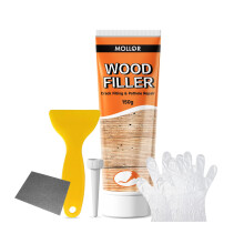 MOLLOR All Purpose Wood Filler, 150g White Wood Putty Repair for Holes, Quickly Restore Any Broken and Defective Wooden Furniture, Door Frame Repair