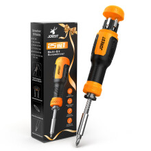 Jorest 25 in 1 Multi Bit Screwdriver Set All in One, Magnetic Screw Driver with Torx Philips Hex Slotted Square, Birthday Tool Gifts for Men Dad Him,