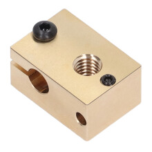 Vysoce přesný mosazný topný blok pro 3D tiskárny, tepelně odolná tepelná součástka kompatibilní se systémy V6 Hotend, navrženo pro 3mm