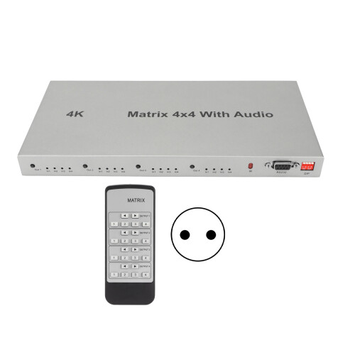 Τηλεχειριστήριο HDMI Matrix Switch Διαχείριση EDID Αυτόματη κλιμάκωση βίντεο