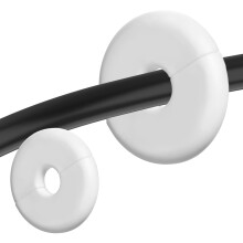Thinp 2 Pcs Wall Grommets for Cables, Wall Cable Pass Through Anti-Slip Walls Hole Cover Cable Routing Kit Accessories for Starlink Ethernet Cables