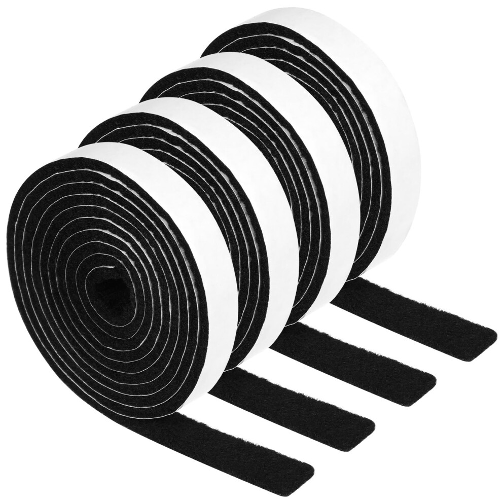 Comnico 4 Rolls Felt Strip With Adhesive Backing, Non Slip Cuttable Felt Tape Self Adhesive Furniture Pads For Protecting Furniture Surfaces Hardwood 80878957