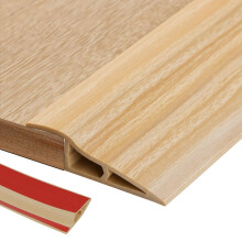 2.4M PVC Rubber Wheelchair Ramp Self Adhesive,Threshold Reducer,Door Floor Threshold Transition Strip,Butt Up Threshold-Moldings Trim for Doorways Ca