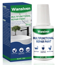 Wansiven Bathtub Repair Paint White 30ml, Tile and Enamel Touch Up, Scratches and Cracks in Bathtubs and Sink Ceramics