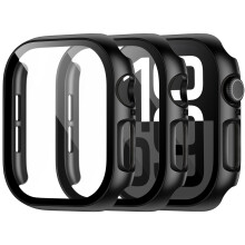 Case for Apple Watch Series 10 42mm with UltraClear Tempered Glass, 360 Full Body Protection, 3 Pack