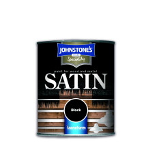 SATIN PAINT FOR WOOD and METAL BLACK 0.25L