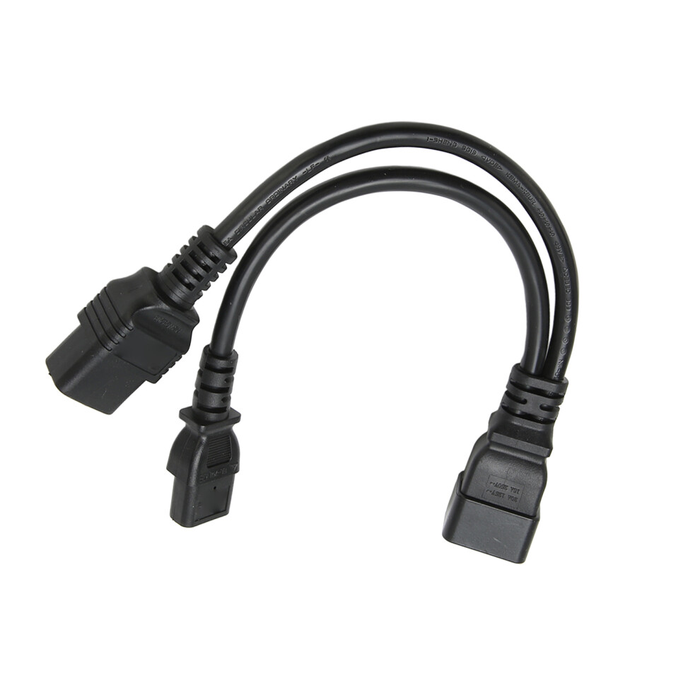 High-Quality Iec320 C19 C13 C20 Power Cord Y Splitter For Computer Hdtv 2 Pack 9421389471785