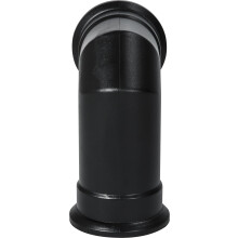 Adam Angled Decorative Stove Pipe in Black