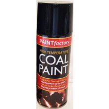 Black Coal Paint 400ml Rejuvenates Gas Fire Coals Spray Can Gallery Paint