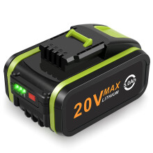 20V 5.0Ah Battery for Worx, Li-ion Replacement Battery for Worx 20V WA3551, WA3551.1 WA3553 WA3553.2 WA3641 WG629E WG546E WU268 WX166.4 Compatible wi