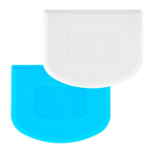 Pack of 2 Dough Scrapers (9.5cmx12cm) Food Grade Plastic, Non-Sticky & Flexible Dough Cutter for Pizza, Pastry, Bread Baking & Cake Decoration