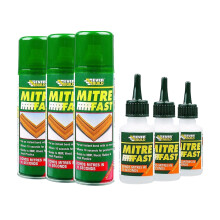 3x Mitrefast Two Part Bonding Kit Glue & Activator