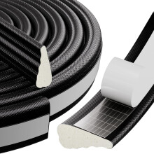 Draft Excluder for Doors and Windows,Self-Adhesive Wedge Window Seal Weather Strip,Foam Door Window Insulation Draught Excluder Tape for Soundproof W