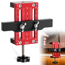 Cabinet Door Installation Positioner, Aluminium Alloy Cabinet Door Mounting Jig for Easy Door Support and Alignment, Cabinet Installation Tool for Mou