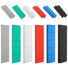 72 Pcs Plastic Glazing Packers, 28mm x 100mm Colourful Spacers Window Packers, Assorted Flat Shim Spacers for DIY, Window/Door/Floor Installations (M